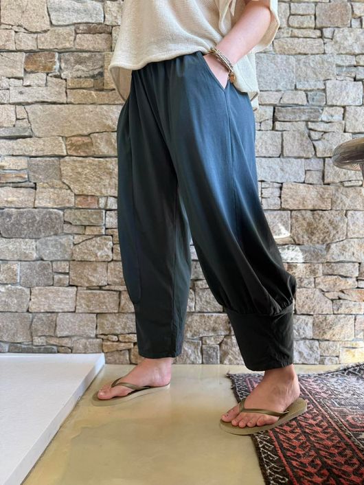 Jo Jo Quirky Classic Barrel Pant Charcoal